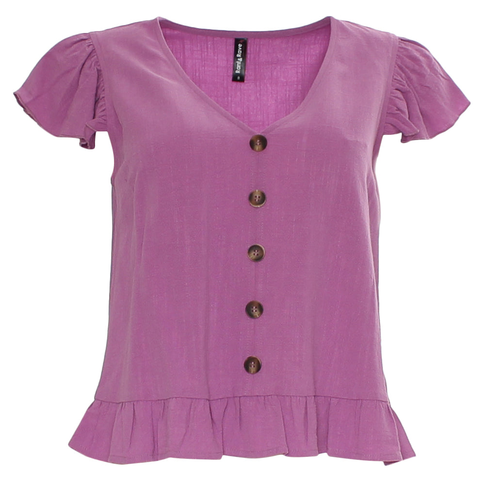 Rant & Rave Lois Co-Ord Purple, front view