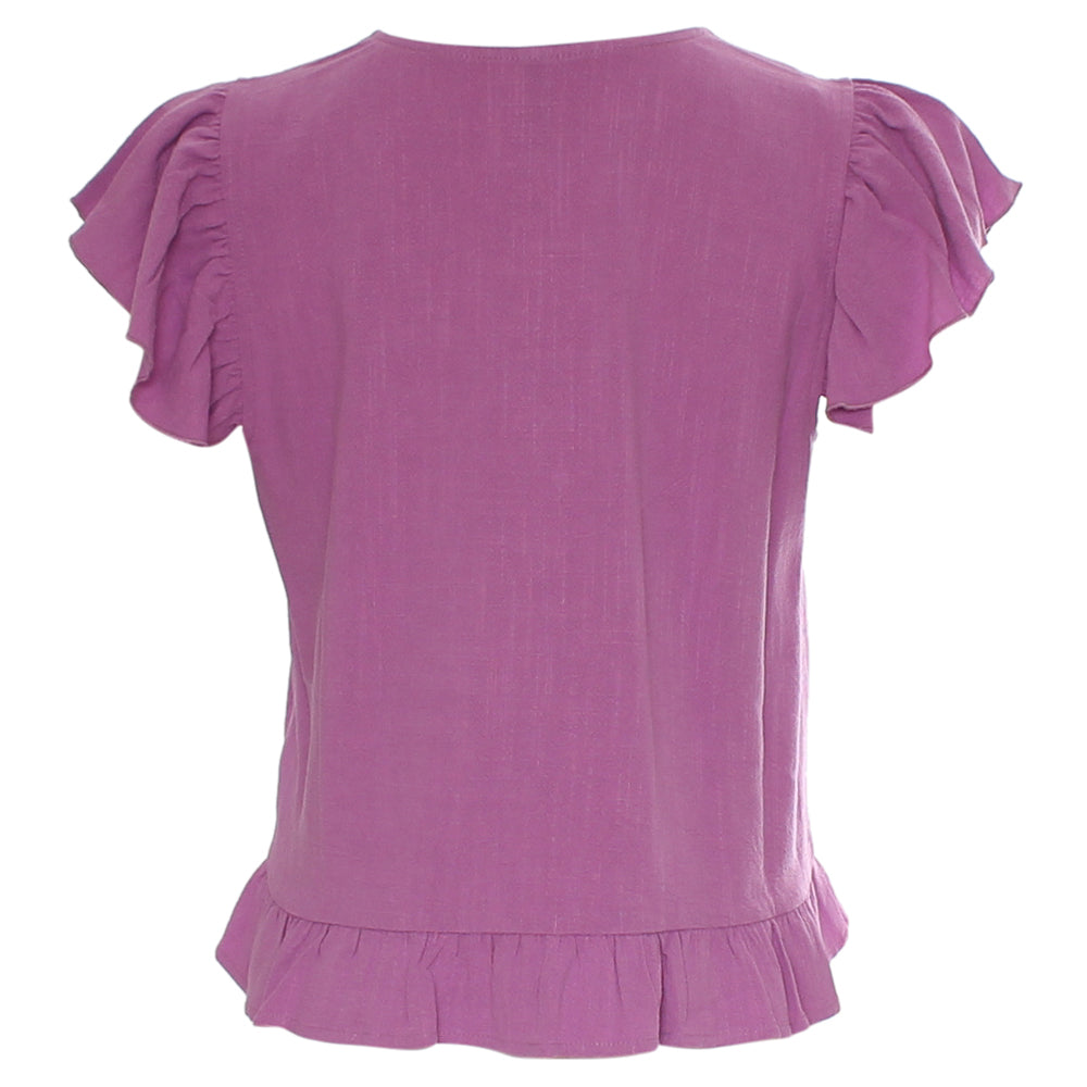 RANT & RAVE LADIES Lois Purple Co-Ord PURPLE close up view