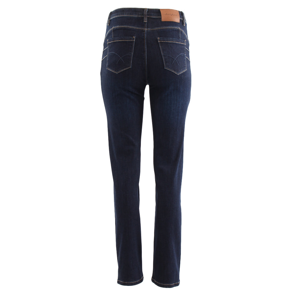 RANT & RAVE LADIES Lola Straight Mid Blue Jean Mid Blue detail view