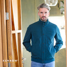 Kenrow Menswear Louis Dark Teal Jacket teal front view