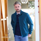 Kenrow Menswear Louis Dark Teal Jacket teal close up view