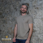 Kenrow Menswear Luka Sand Tee Sand front view
