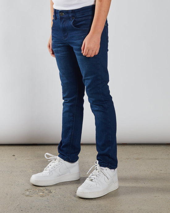 Boy's Lyle Dark Wash Jean-Side View