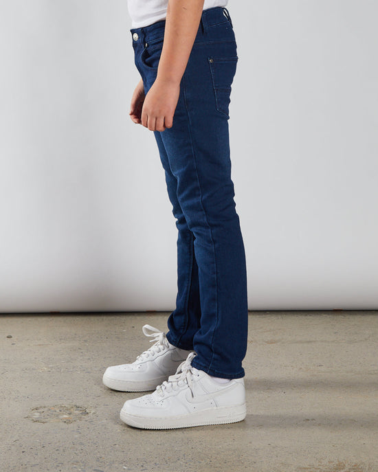 Boy's Lyle Dark Wash Jean-Side View