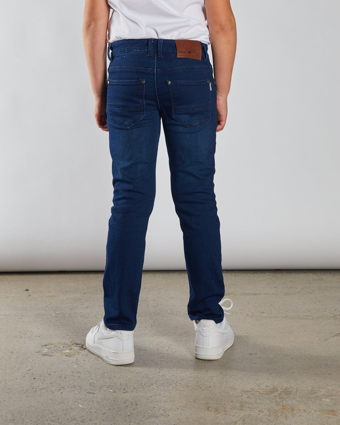 Boy's Lyle Dark Wash Jean-Back View