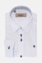 Benetti Boyswear Boys Leo White Shirt WHITE back view