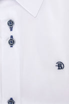 Benetti Boyswear Boys Leo White Shirt WHITE flat front view