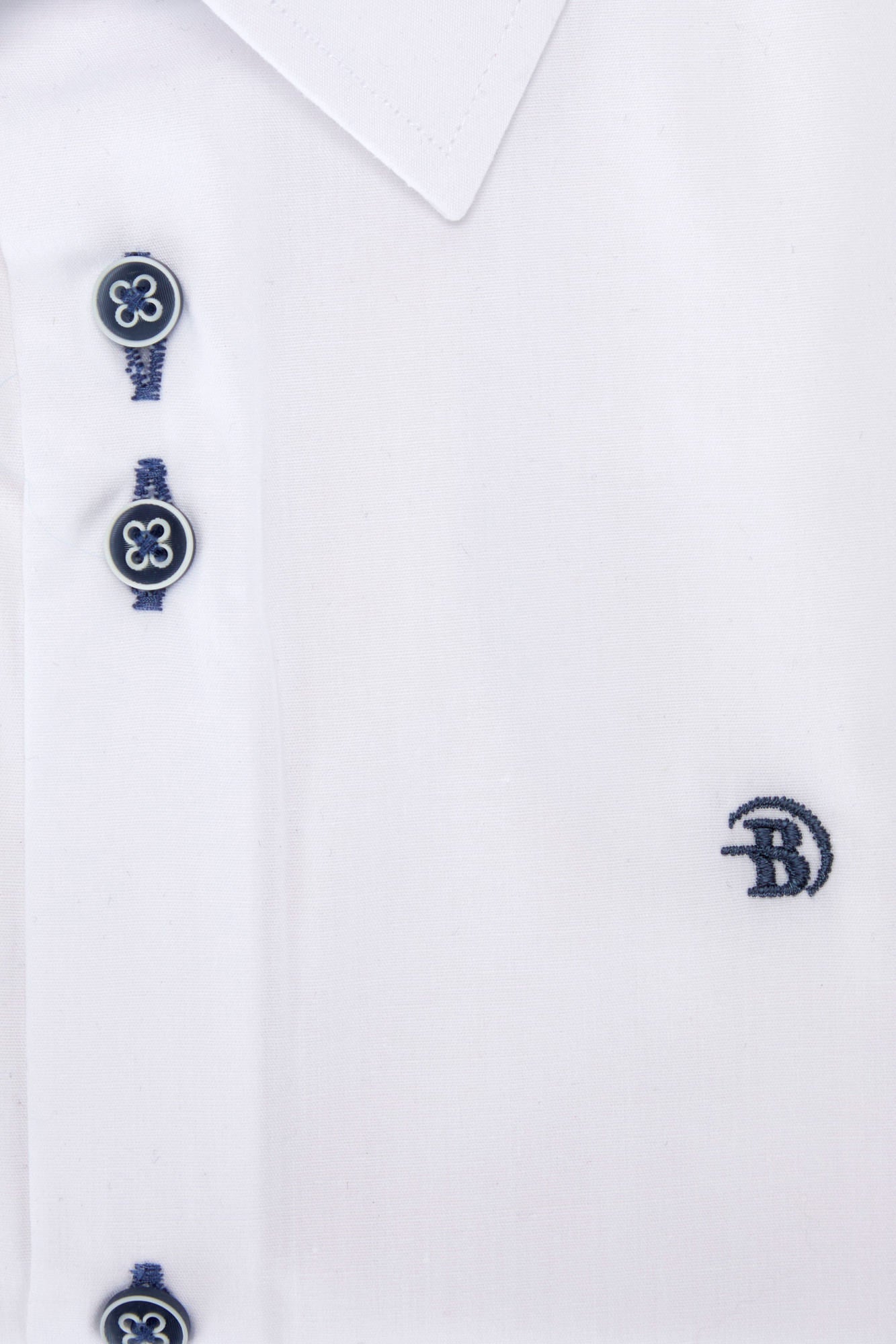 Boys Leo White Shirt-Closer View