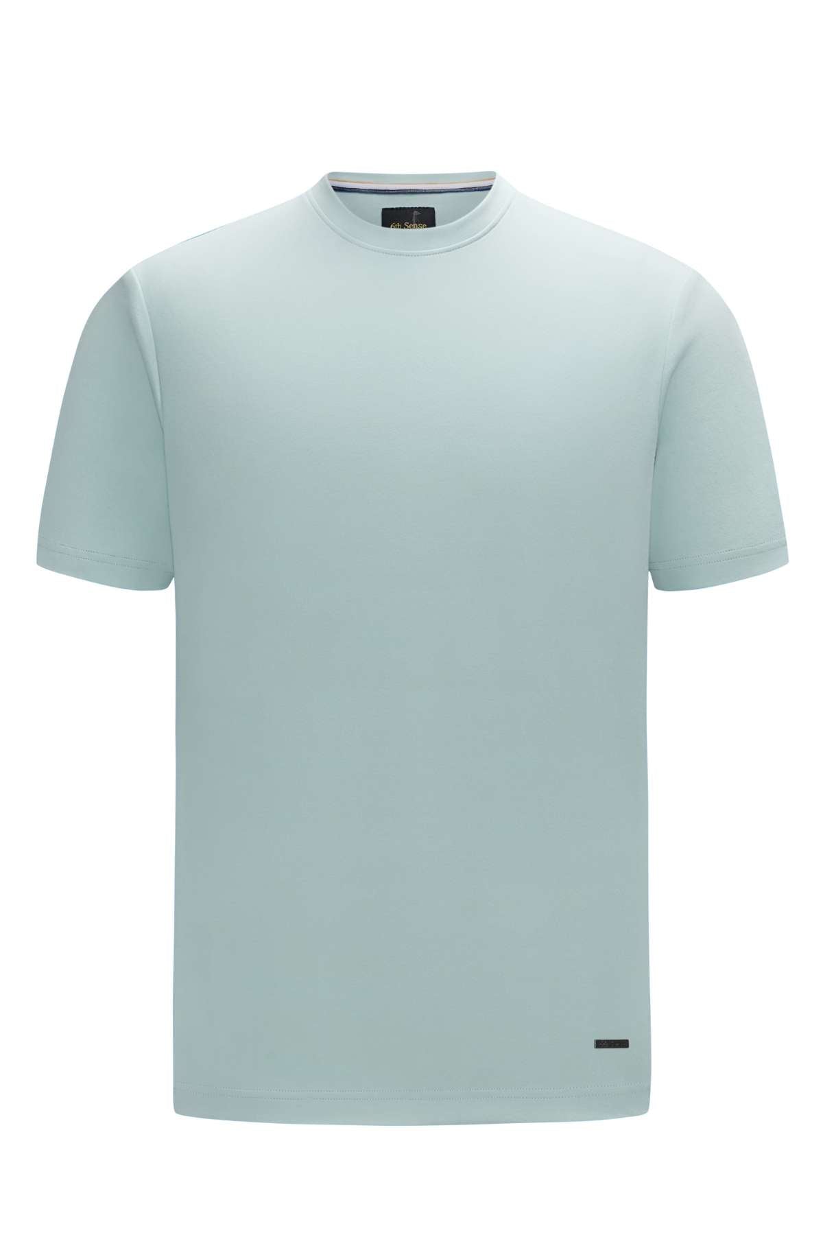 Light blue t-shirt on a white background