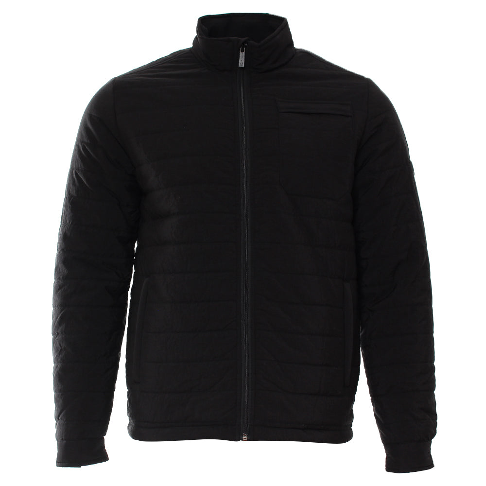 Men's Logan Black Jacket-Front View