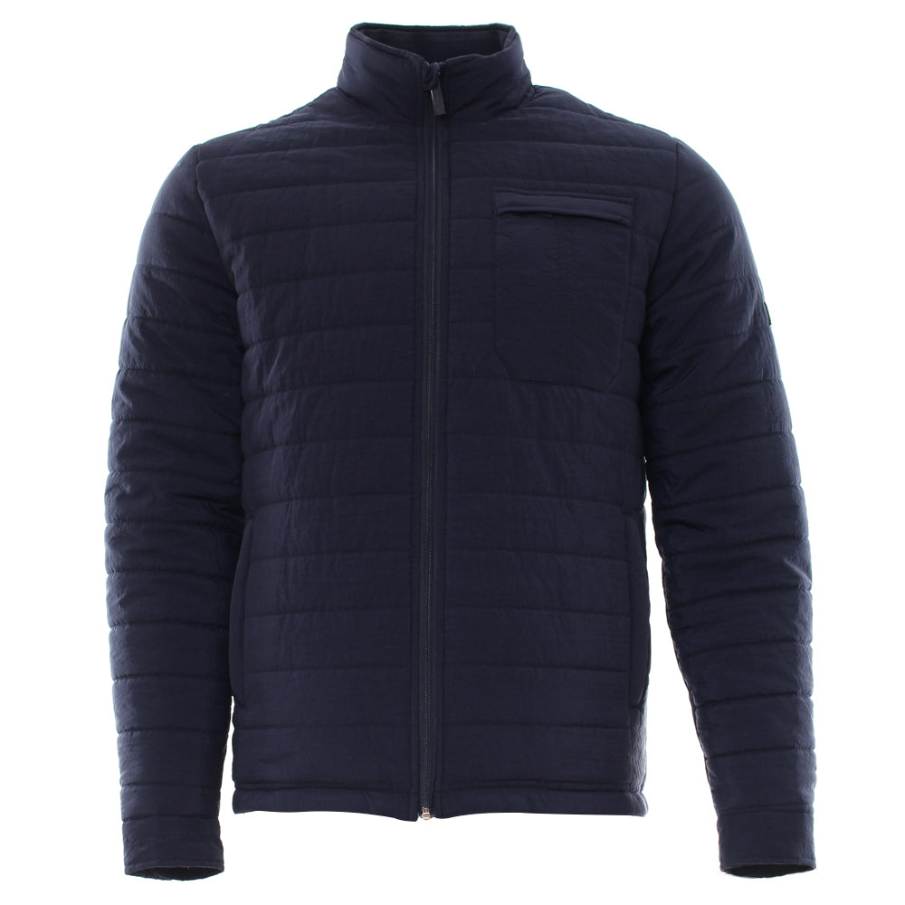 Men's Logan Navy Jacket-Front View