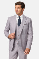 BENETTI Lucas Tapered Blush Waistcoat Blush front view
