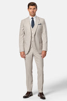 BENETTI Lucas Stone Trousers Stone model front view
