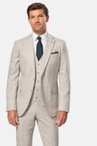 BENETTI Lucas Tapered Stone Blazer Stone model front view