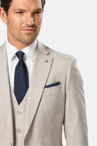 BENETTI Lucas Tapered Stone Blazer Stone side view