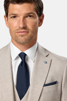 BENETTI Lucas Tapered Stone Blazer Stone back view