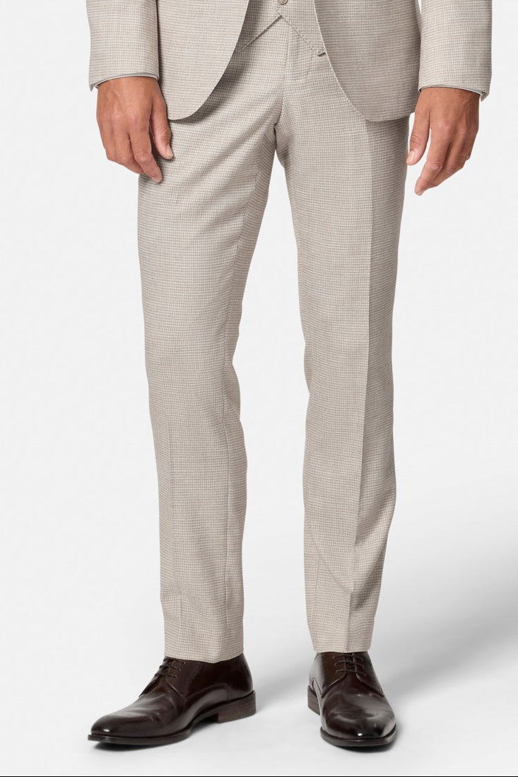 Lucas stone check trousers