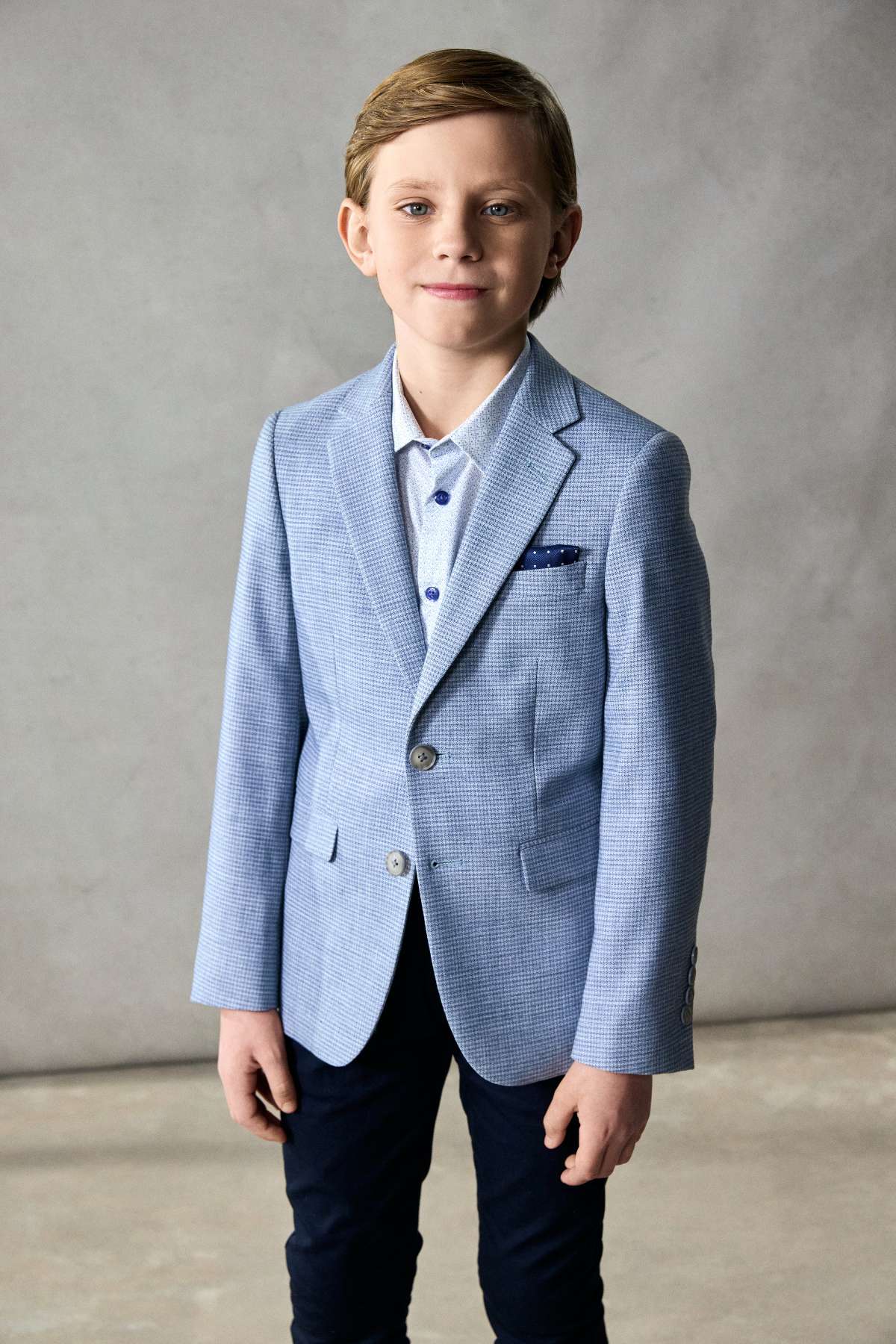 Benetti Boyswear Lucas Boys Blue Blazer BLUE front view