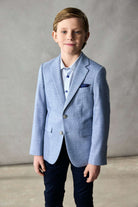 Benetti Boyswear Lucas Boys Blue Blazer BLUE front view