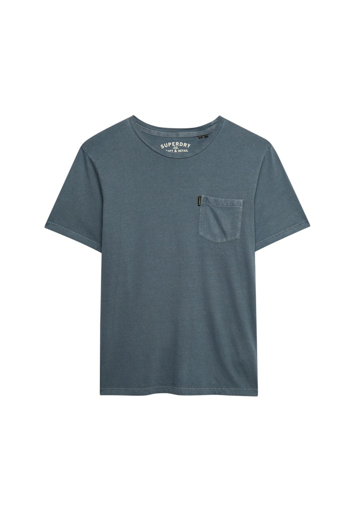 SUPERDRY Classic Essential Pocket Blue Mirage T-Shirt Blue Mirage detail view