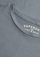 SUPERDRY Classic Essential Pocket Blue Mirage T-Shirt Blue Mirage back view