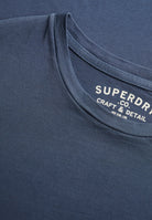 SUPERDRY Classic Essential Tee-Dry Slate Blue Dry Slate Blue detail view