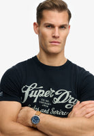SUPERDRY Industry Worker Relaxed Tee-Eclipse Navy Eclipse Navy detail view