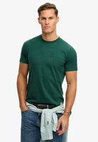 Superdry 1954 Company Relaxed Tee in Varsity Green front model view