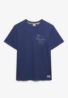 Superdry 1954 Company Relaxed Tee in Hampton Blue front view