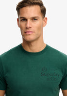 Superdry 1954 Company Relaxed Tee in Varsity Green half model view