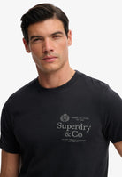 Superdry 1954 Company Relaxed Tee in Dark Navy half model view