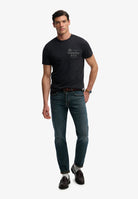 Superdry 1954 Company Relaxed Tee in Dark Navy full length model view