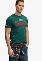 SUPERDRY Vintage Logo Classic Tee-Varsity Green Varsity Green detail view