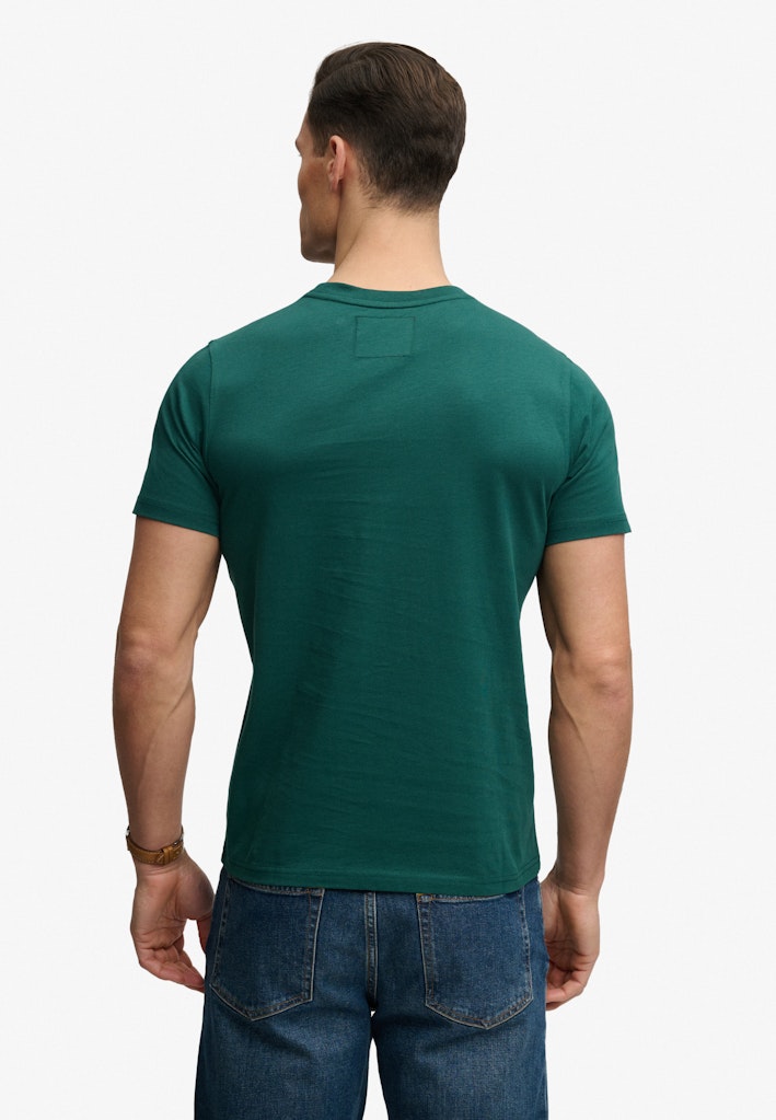 SUPERDRY Vl Classic Tee-Varsity Green t-shirt back view