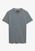 Superdry Essential Sdco Logo Embroidered Tee in Stormy Weather Blue/Navy front view