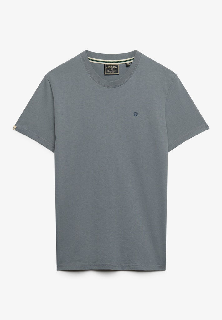 Superdry Essential Sdco Logo Embroidered Tee in Stormy Weather Blue/Navy front view