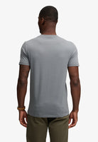 Superdry Essential Sdco Logo Embroidered Tee in Stormy Weather Blue/Navy back model view