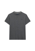Superdry Essential Stacked Logo Embroidered Tee - Antique Grey Marl - stone Grey in Antique Grey Marl/Stone Grey front