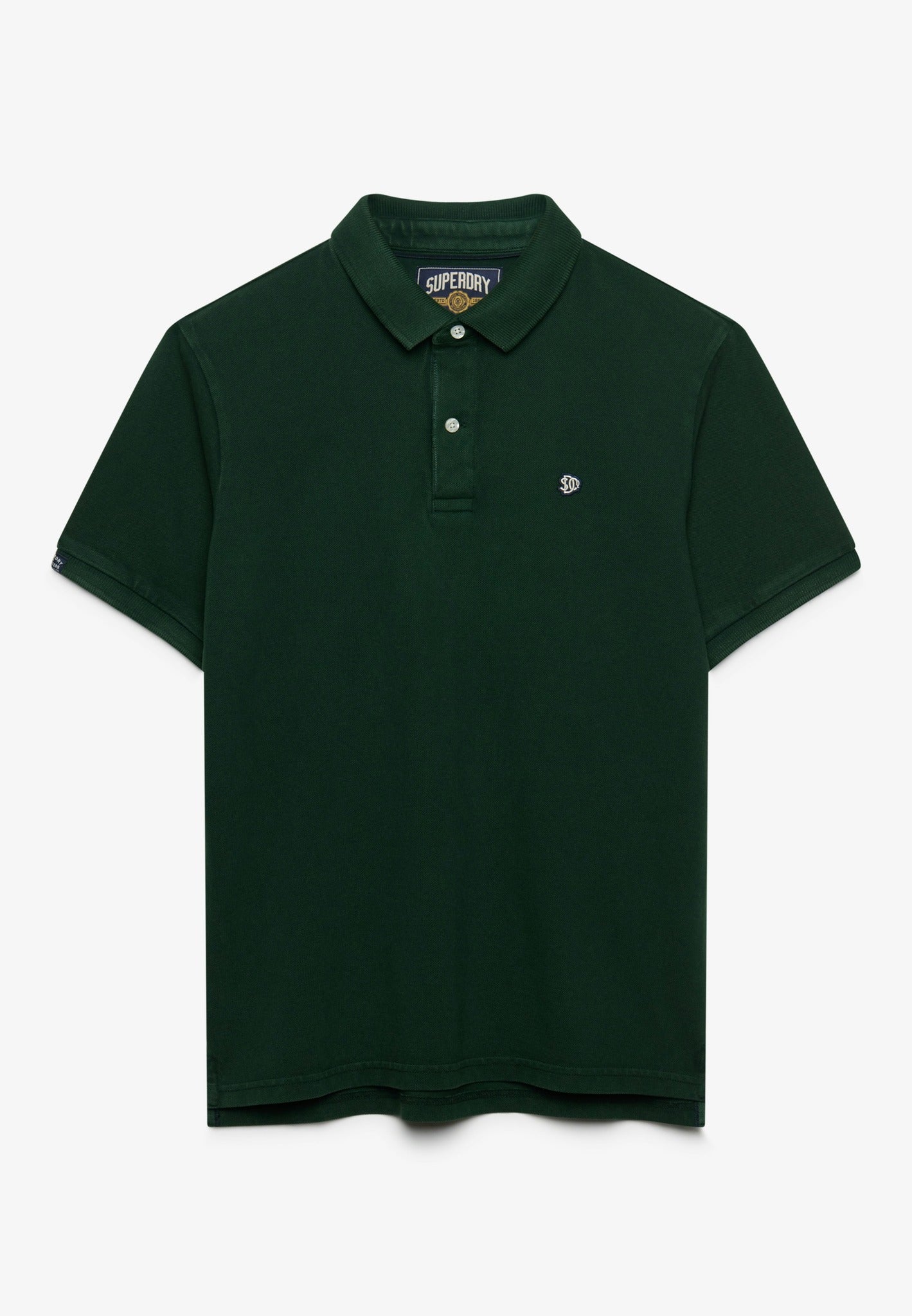 Superdry Vintage Destroy Polo in Mountain View front view
