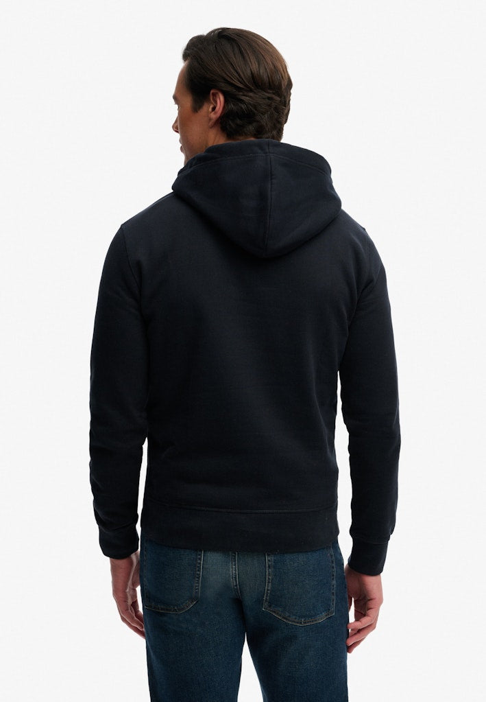 SUPERDRY Vintage Logo Classic Hood-Eclipse Navy Eclipse Navy side view