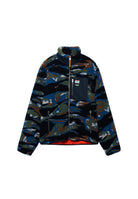 Superdry Terrain Fleece Zip Thru in Navy Terrain angled view