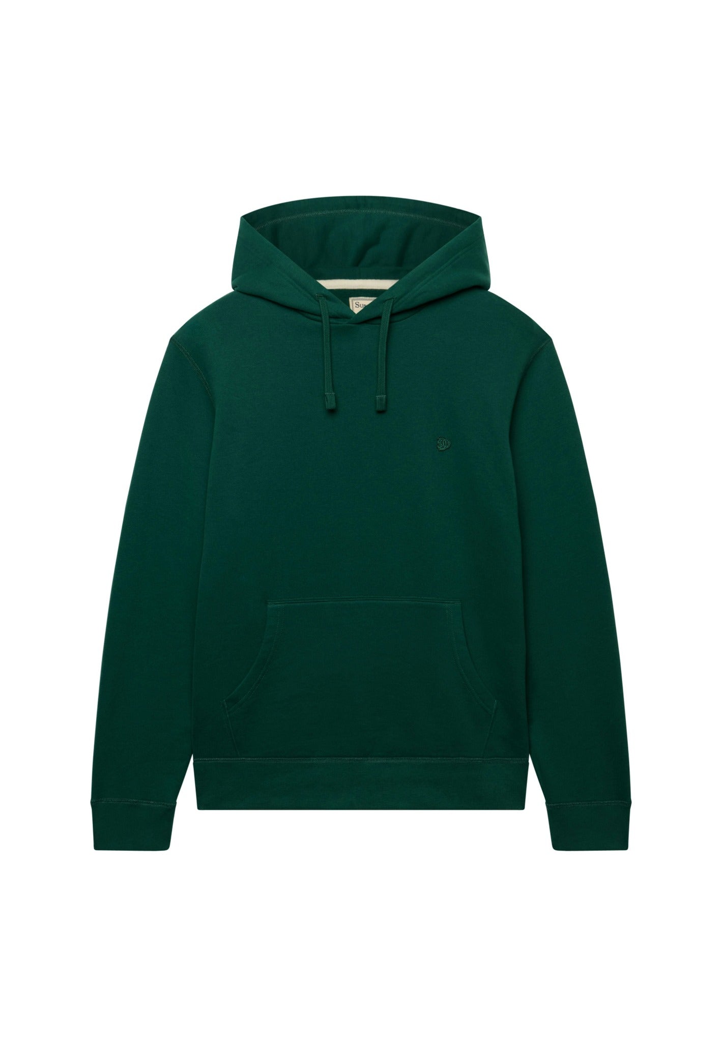 Superdry Essential Sdco Logo Hood in Varsity Green angled view