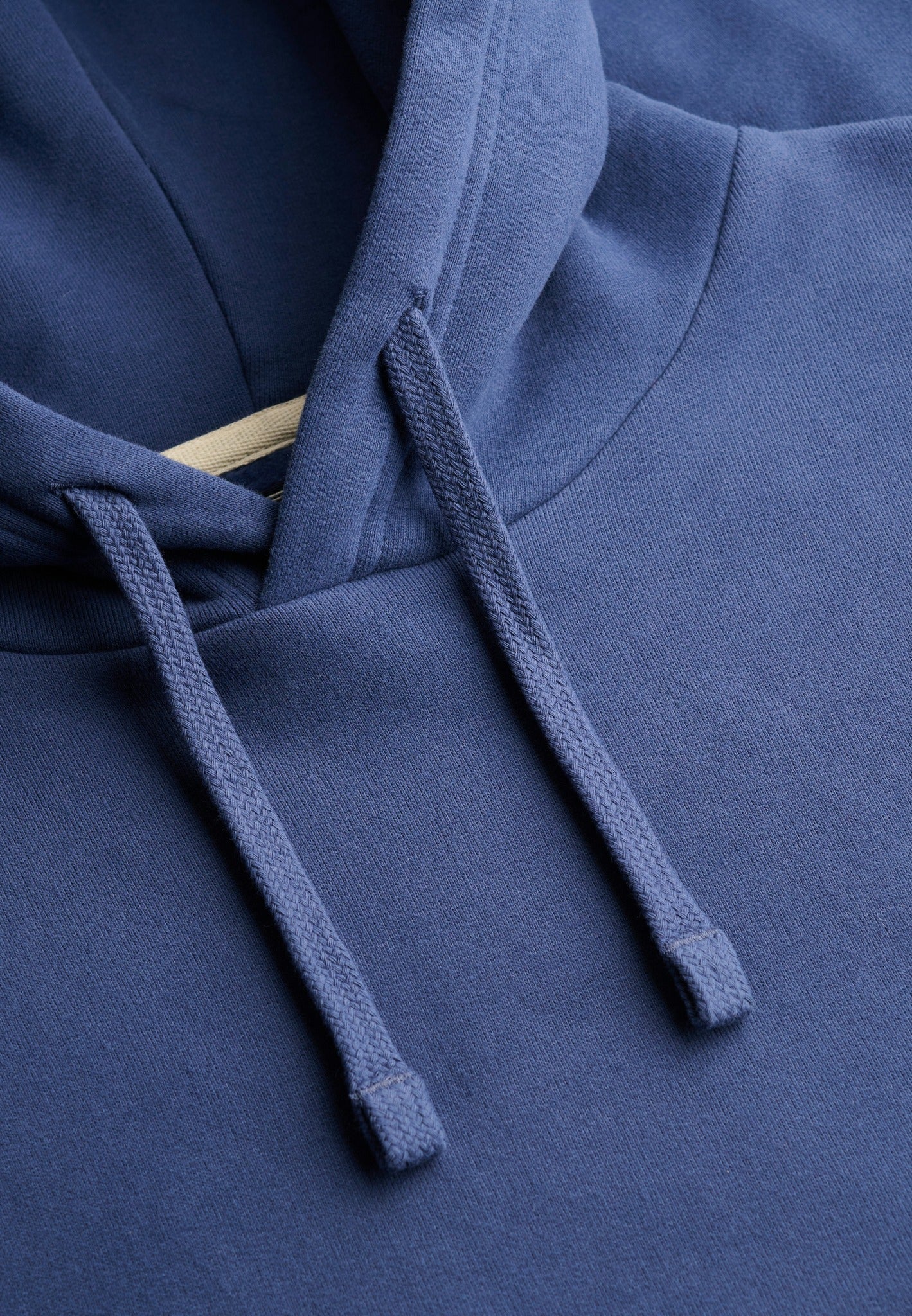 Superdry Essential Sdco Logo Hood in Hampton Blue hood drawstring detail