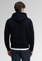 Superdry Essential Sdco Logo Hoodie in Dark Navy back view on model