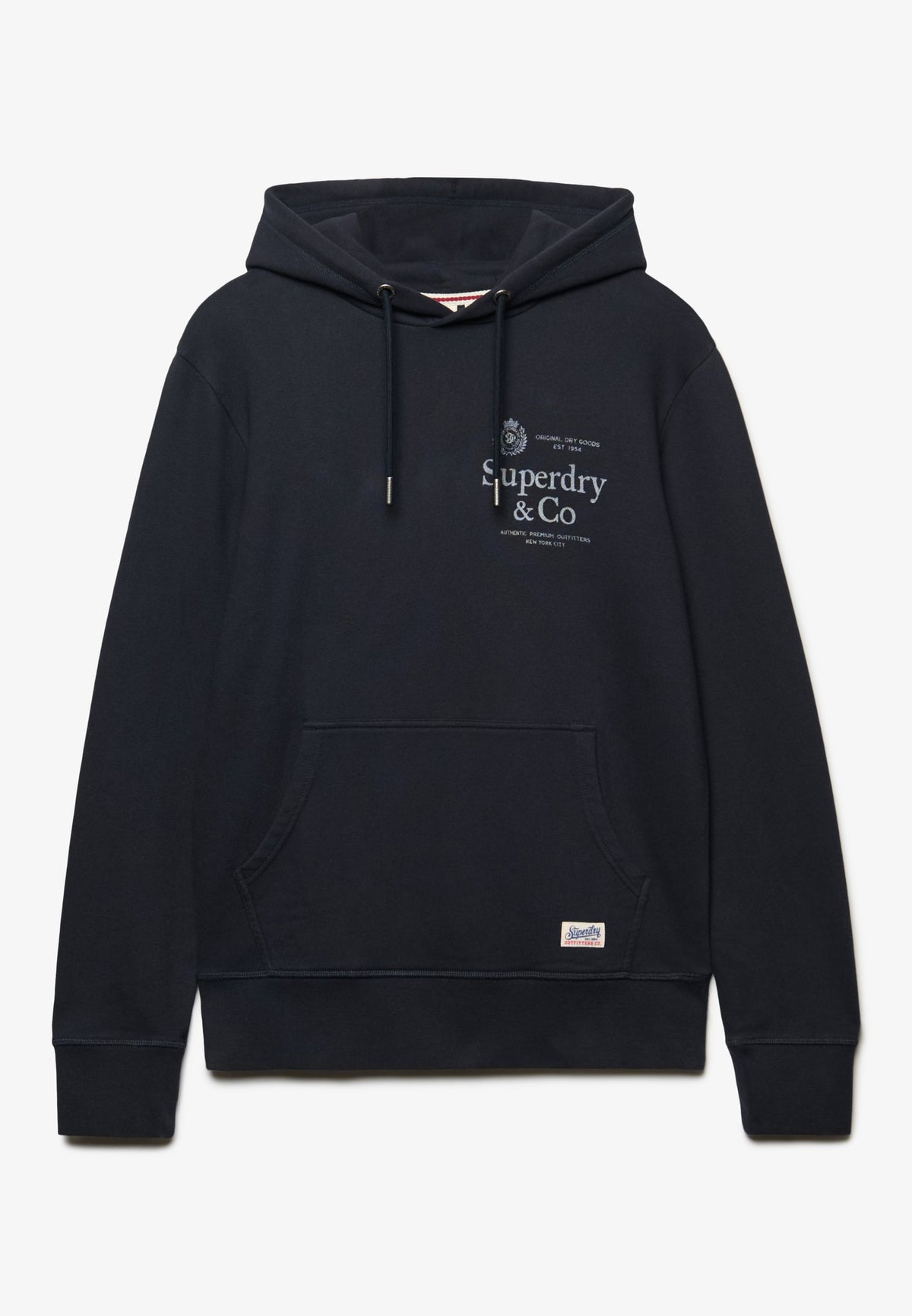 Superdry 1954 Company Relaxed Hoodie in Dark Navy front product view
