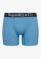 Superdry & Co Boxer Triple Pack in Navy Marl/Indigo Marl/Bluegrit side product view