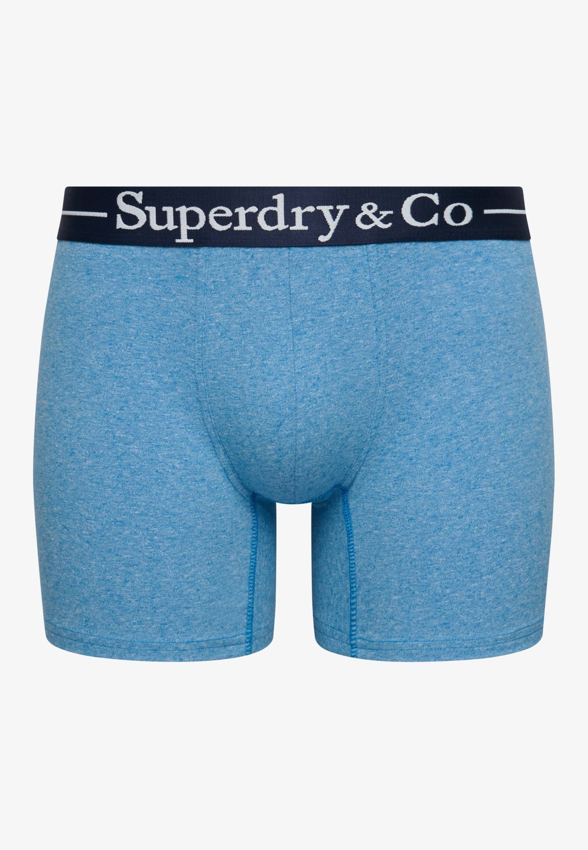 Superdry & Co Boxer Triple Pack in Navy Marl/Indigo Marl/Bluegrit side product view