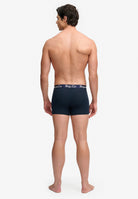 Superdry & Co Boxer Triple Pack in Navy back view on model