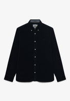 Superdry Classic Needle Cord Shirt in Rich Navy front view