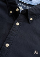 SUPERDRY Preppy Oxford Short Sleeve Shirt-Eclipse Navy ECLIPSE NAVY detail view